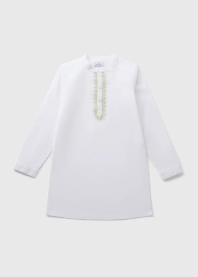 Boys White Kurta Shirt (1-7yrs)
