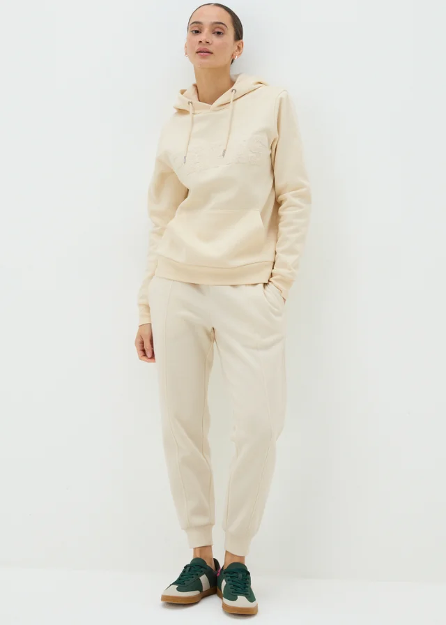 Papaya Petite Cream Cuffed Jogging Bottoms