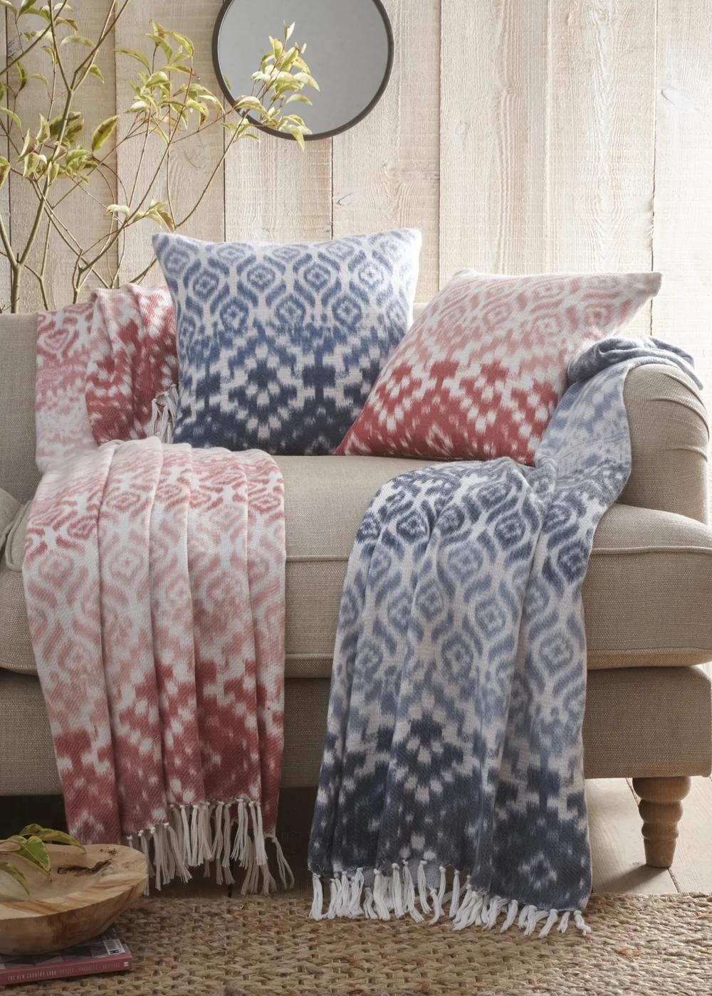Appletree Hygge Sakari Blue Filled Cushion (43cm x 43cm) - 43W X 43D Image 4