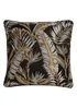 Laurence Llewelyn-Bowen Paradise Palm Jacquard Black Filled Cushion (43cm x 43cm) - 43W X 43D Image 3