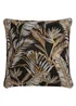 Laurence Llewelyn-Bowen Paradise Palm Jacquard Black Filled Cushion (43cm x 43cm) - 43W X 43D Image 2