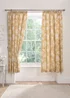 Dreams & Drapes Design Mishka Gold Pencil Pleat Curtains With Tie-Backs - 66W X 72D (168x183cm) Image 1