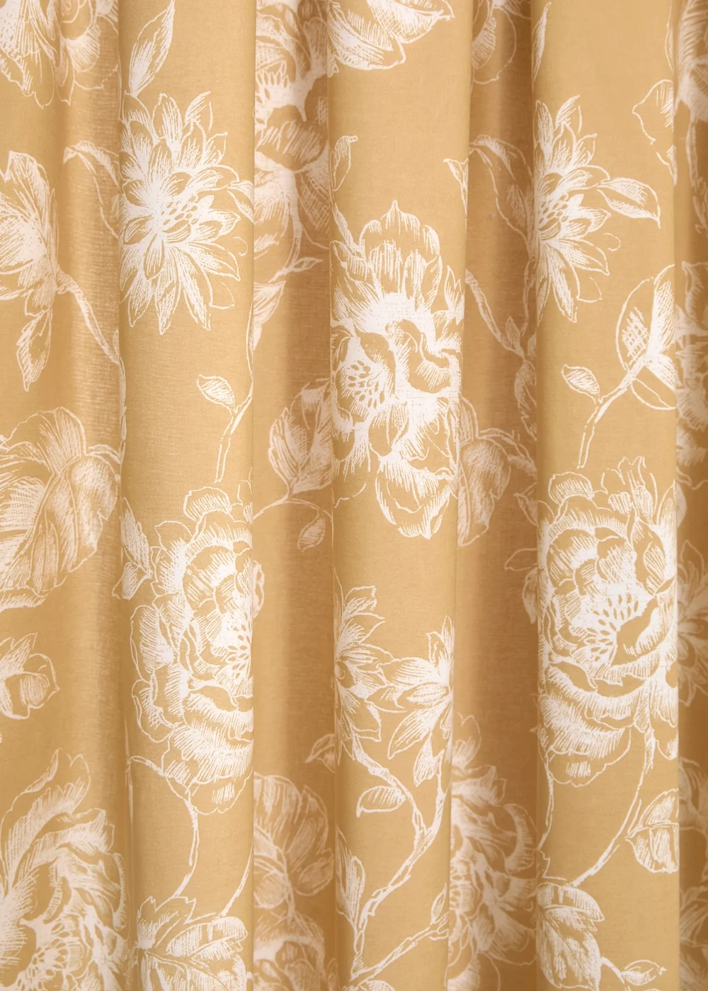 Dreams & Drapes Design Mishka Gold Pencil Pleat Curtains With Tie-Backs - 66W X 72D (168x183cm) Image 3