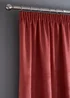 Fusion Galaxy Dim out Woven Red Pencil Pleat Curtains - 66W X 72D (168x183cm) Image 2