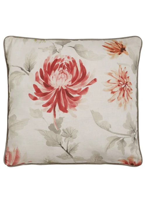 Dreams & Drapes Curtains Nadia Red Filled Cushion (43cm x 43cm) - 43W X 43D Image 1