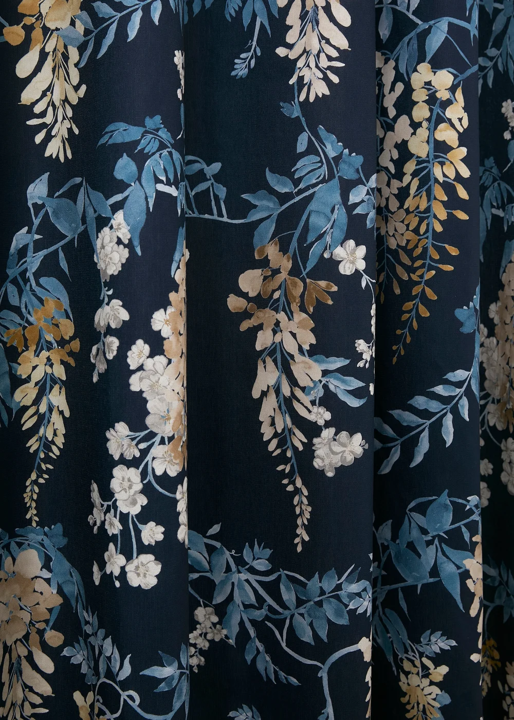 Dreams & Drapes Curtains Wisteria Navy Eyelet Curtains - 46W X 54D (116x137cm) Image 3