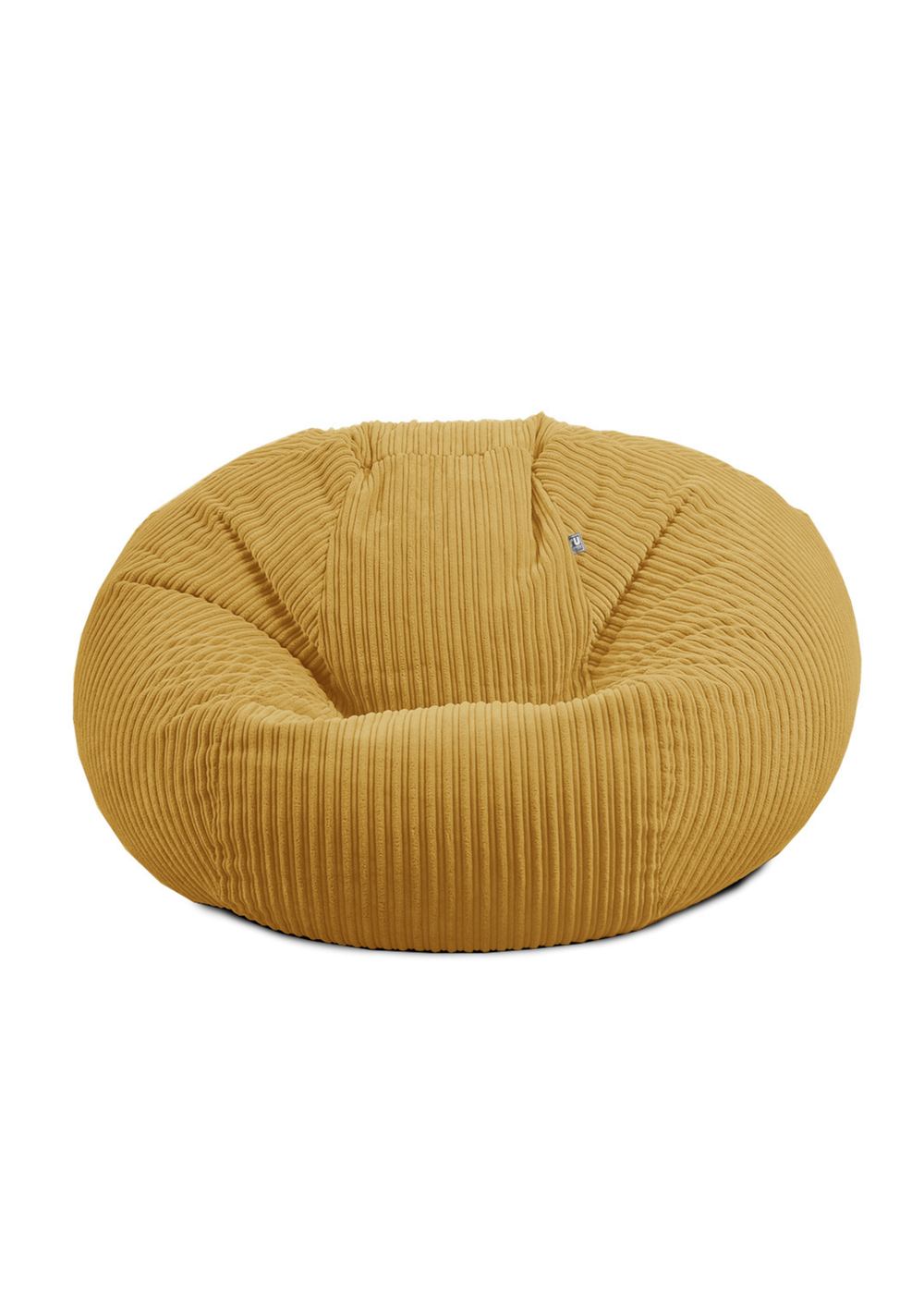 rucomfy Jumbo Cord Goliath Mustard Beanbag - One Size Image 2