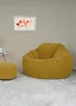 rucomfy Jumbo Cord Slouchbag Mustard Beanbag - One Size Image 2