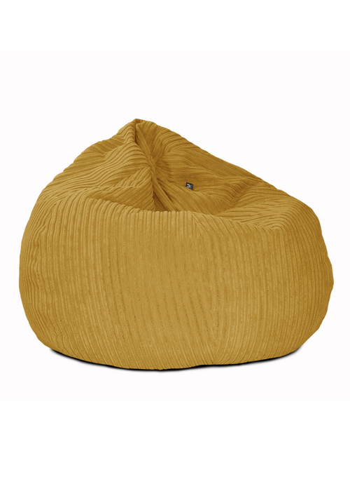 rucomfy Jumbo Cord Slouchbag Mustard Beanbag - One Size Image 4