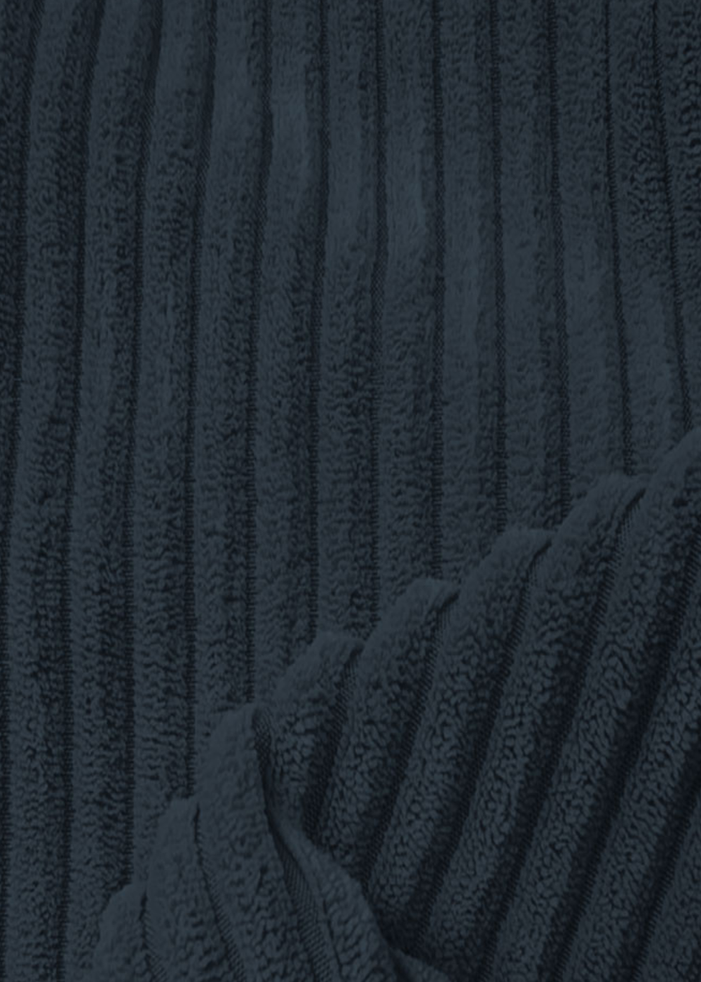 rucomfy Jumbo Cord Cube Navy Blue Beanbag - One Size Image 5