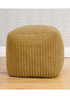 rucomfy Jumbo Cord Cube Mustard Beanbag - One Size Image 1