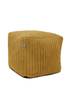 rucomfy Jumbo Cord Cube Mustard Beanbag - One Size Image 2