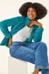 Roman Jade Soft Sherpa Fleece Jacket - XL Image 1