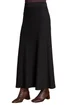 Roman Black Plain Elastic Waist Knitted A Line Midi Skirt - Size 12 Image 1