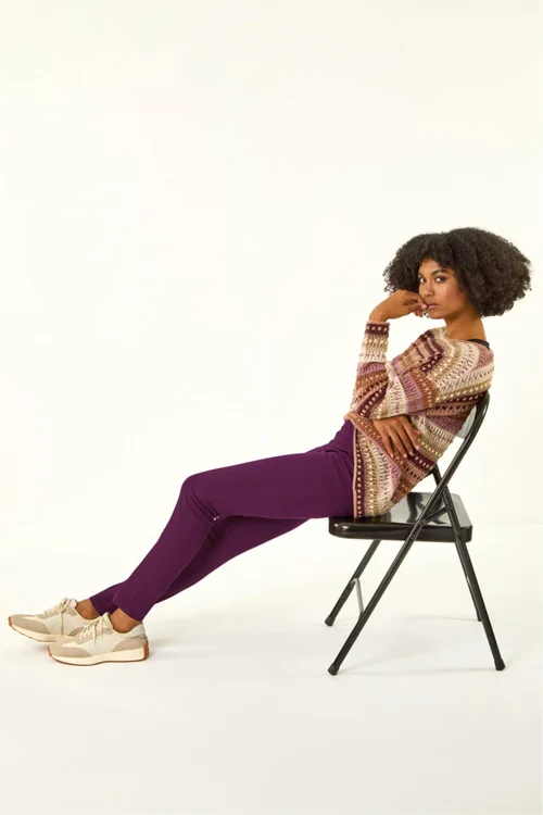 Roman Plum 31'' Denim Stretch Jegging - 20 Image 1