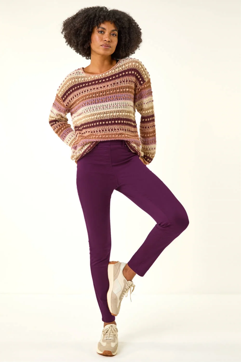 Roman Plum 31'' Denim Stretch Jegging - 20 Image 2