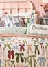 furn. Blush Pink Noortje Bows Trending Duvet Cover Set - Single Image 2
