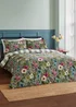 Wylder Blue Floral Hidcote Manor Botanical Duvet Cover Set - Single Image 4