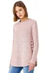 Roman Light Pink Button Detail Curved Hem Jumper - Size 14 Image 1