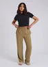 Urban Bliss Khaki Wide Leg Pant - 8 Image 1