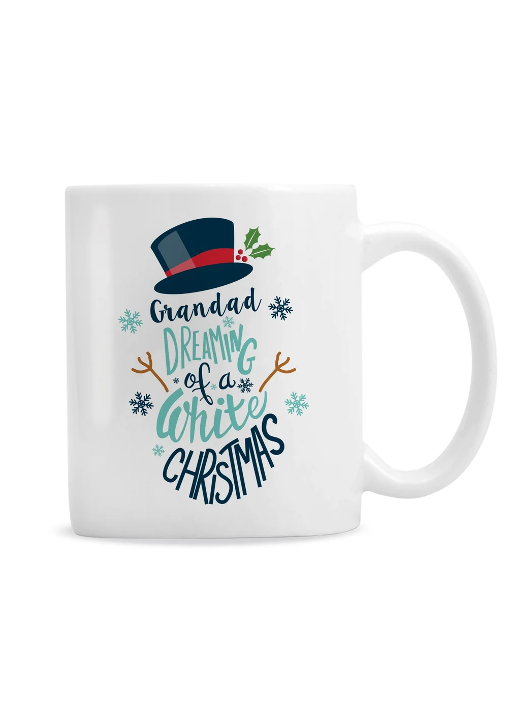 Personalised Memento Company White Christmas Mug - One Size Image 1