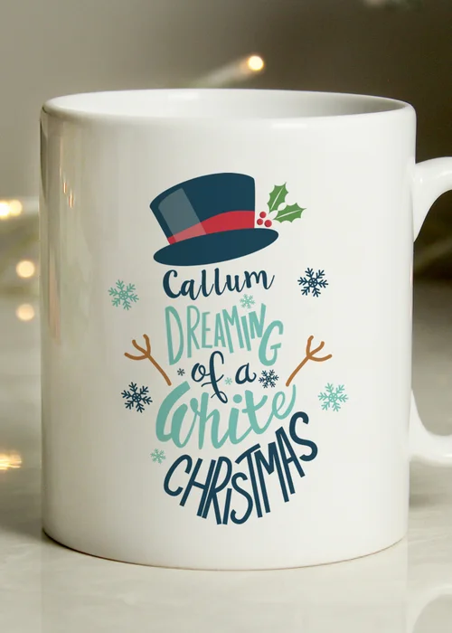 Personalised Memento Company White Christmas Mug - One Size Image 2