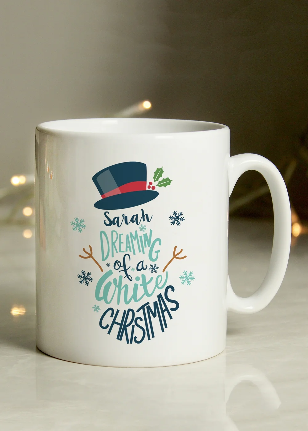 Personalised Memento Company White Christmas Mug - One Size Image 3