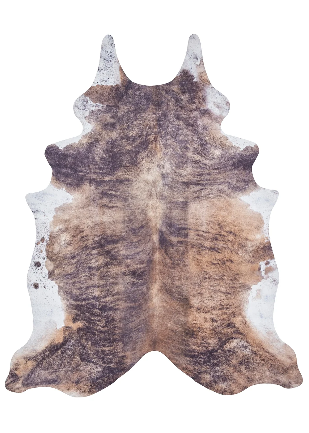 Think Rugs Faux Cow Print Brown Animal Print Rug - 130 x 155 Image 2