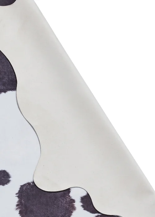 Think Rugs Faux Cow Print Black/White Rug - 130 x 155 Image 3