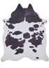 Think Rugs Faux Cow Print Black/White Rug - 130 x 155 Image 2