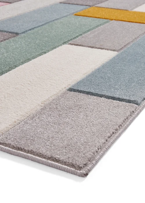 Think Rugs Matrix Multi Square Rug - 80 x 150 Image 4