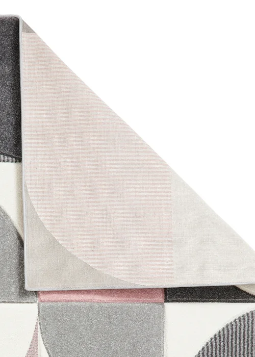 Think Rugs Matrix Pink Modern Geometric Rug - 80 x 150 Image 3