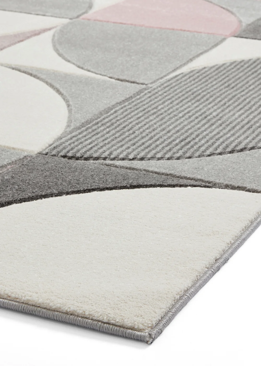Think Rugs Matrix Pink Modern Geometric Rug - 80 x 150 Image 4