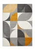 Think Rugs Matrix Yellow Modern Geometric Rug - 80 x 150 Image 2