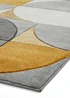 Think Rugs Matrix Yellow Modern Geometric Rug - 80 x 150 Image 4
