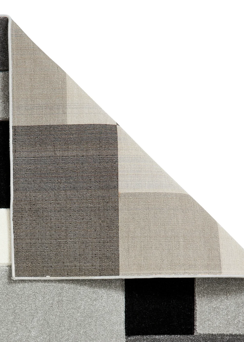 Think Rugs Matrix Grey/ Black Geometric Rug - 80 x 150 Image 3