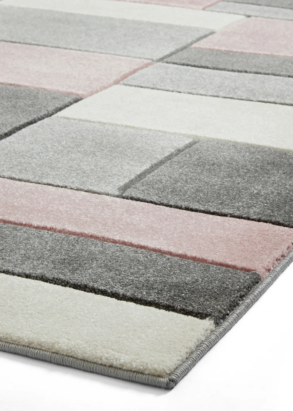 Think Rugs Matrix Pink Geometric Rug - 120 x 170 Image 4