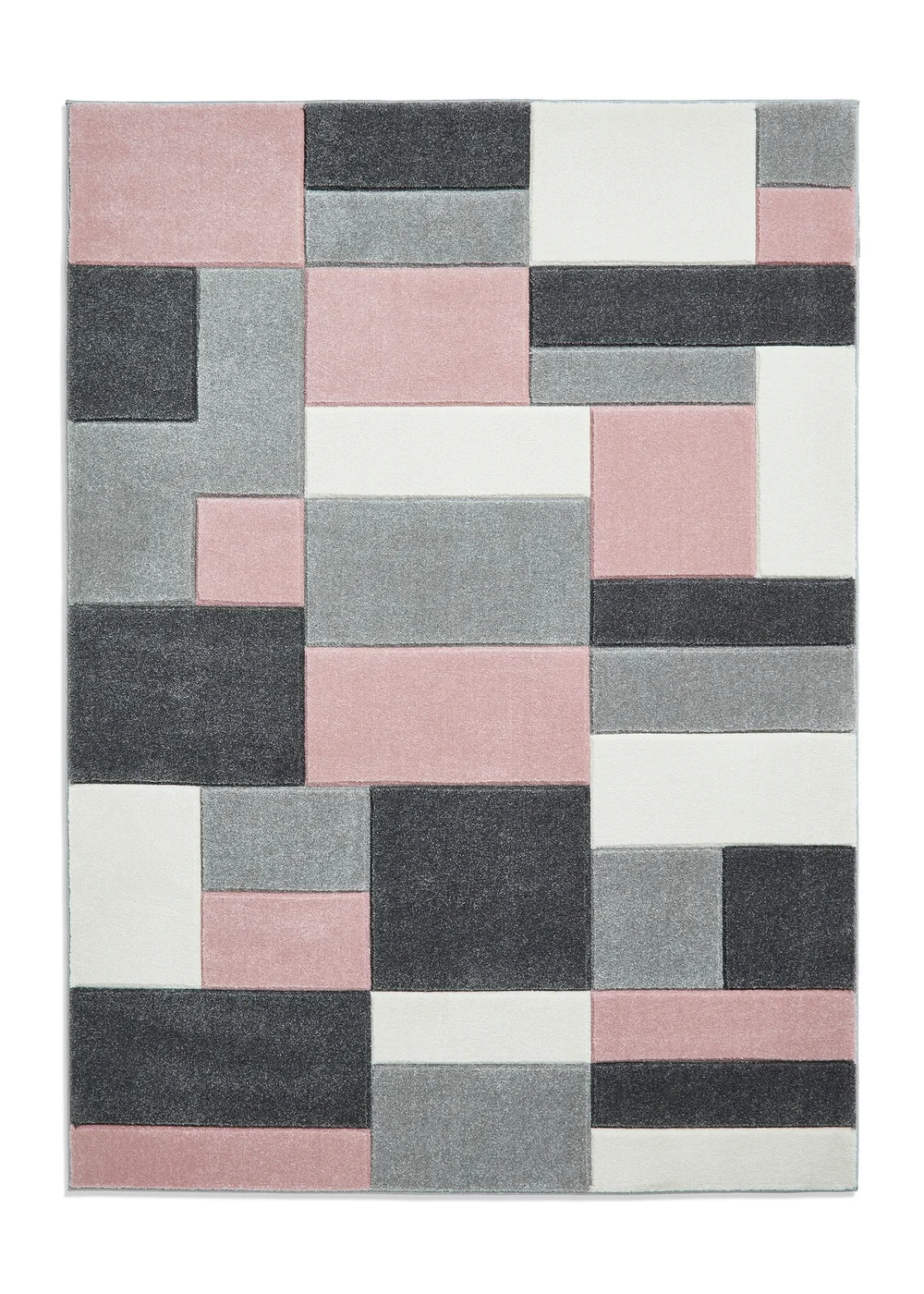Think Rugs Matrix Pink Geometric Rug - 120 x 170 Image 2