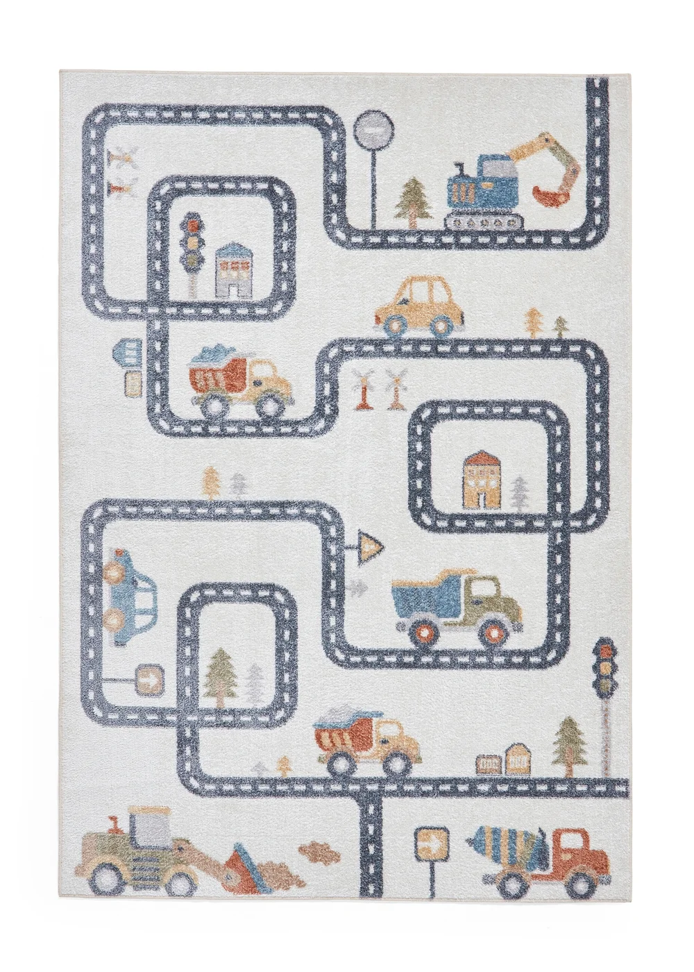 Think Rugs Vida Kids Map Washable Rug - 80 x 150 Image 2