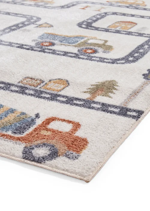 Think Rugs Vida Kids Map Washable Rug - 80 x 150 Image 4