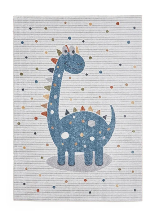 Think Rugs Vida Kids Dinosaur Washable Rug - 80 x 150 Image 2