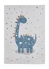 Think Rugs Vida Kids Dinosaur Washable Rug - 80 x 150 Image 2