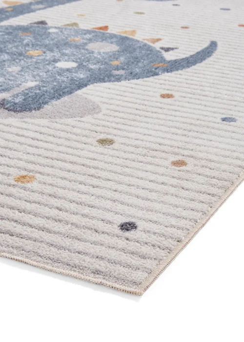 Think Rugs Vida Kids Dinosaur Washable Rug - 80 x 150 Image 4