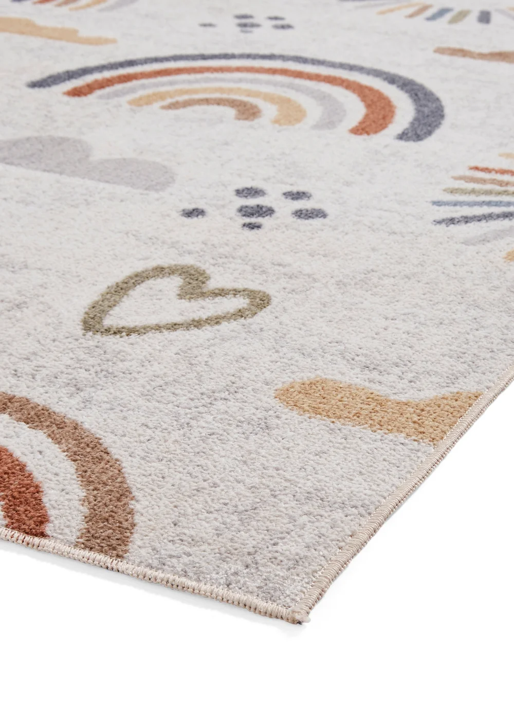 Think Rugs Vida Kids Rainbow Sun Washable Rug - 80 x 150 Image 4