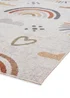 Think Rugs Vida Kids Rainbow Sun Washable Rug - 80 x 150 Image 4