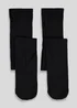 2 Pack Girls Black Opaque Tights (6-13yrs) - Age 6 - 7 Years Image 1
