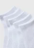 5 Pack Boys White Sports Trainer Socks (Younger 6 -Older 6.5) - Sizes 6 - 8.5 Image 2