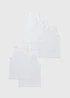 5 Pack Girls White Vests (2-11yrs) - Age 2 - 3 Years Image 1