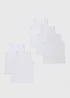 5 Pack Boys White Vests (2-13yrs) - Age 2 - 3 Years Image 1