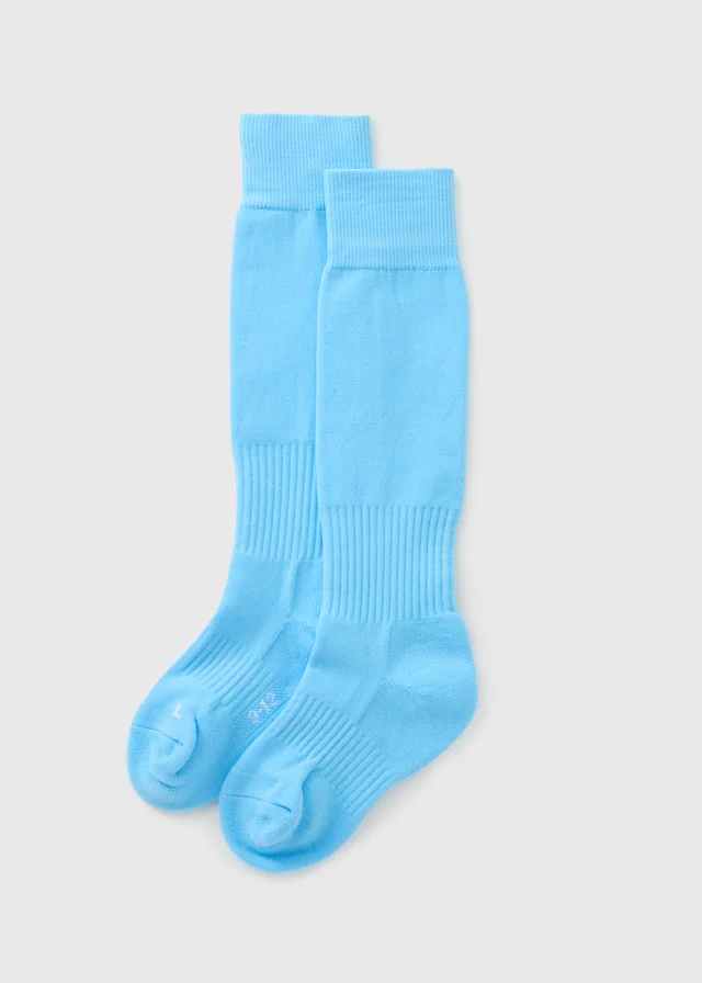 Boys Blue Football Socks (Younger 6-Older 6.5)